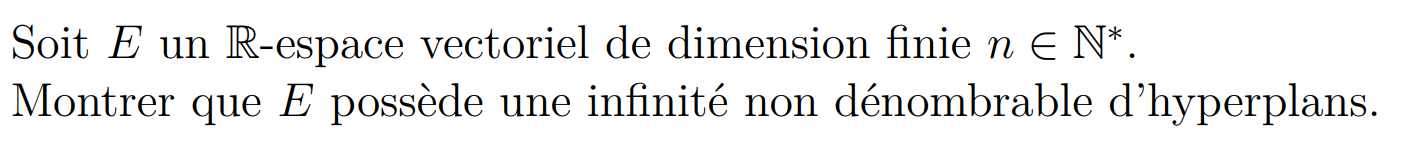 Énoncé de l’exercice