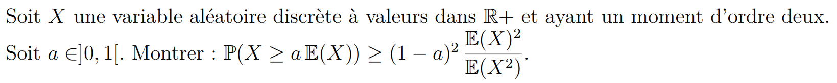 Énoncé de l’exercice