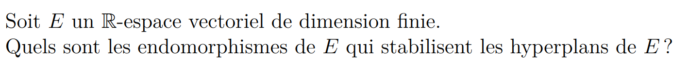 Énoncé de l’exercice
