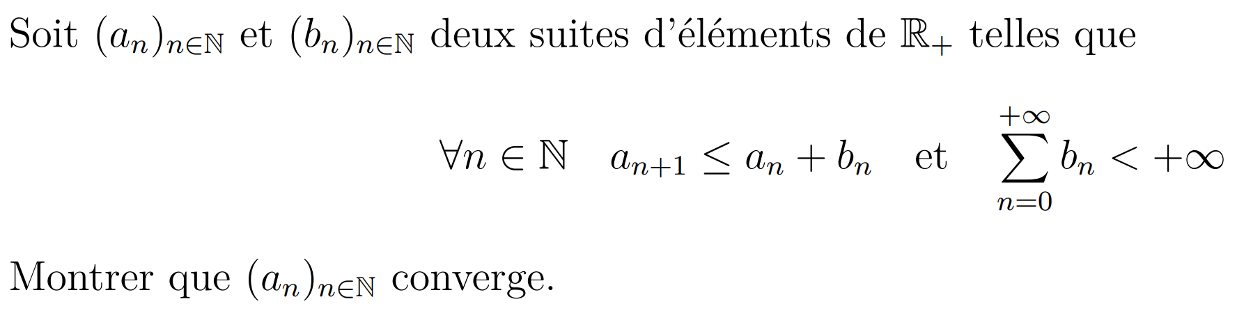Énoncé de l’exercice